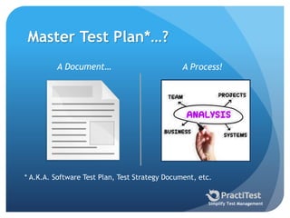 How to create a 'Master Test Plan' | PPTX