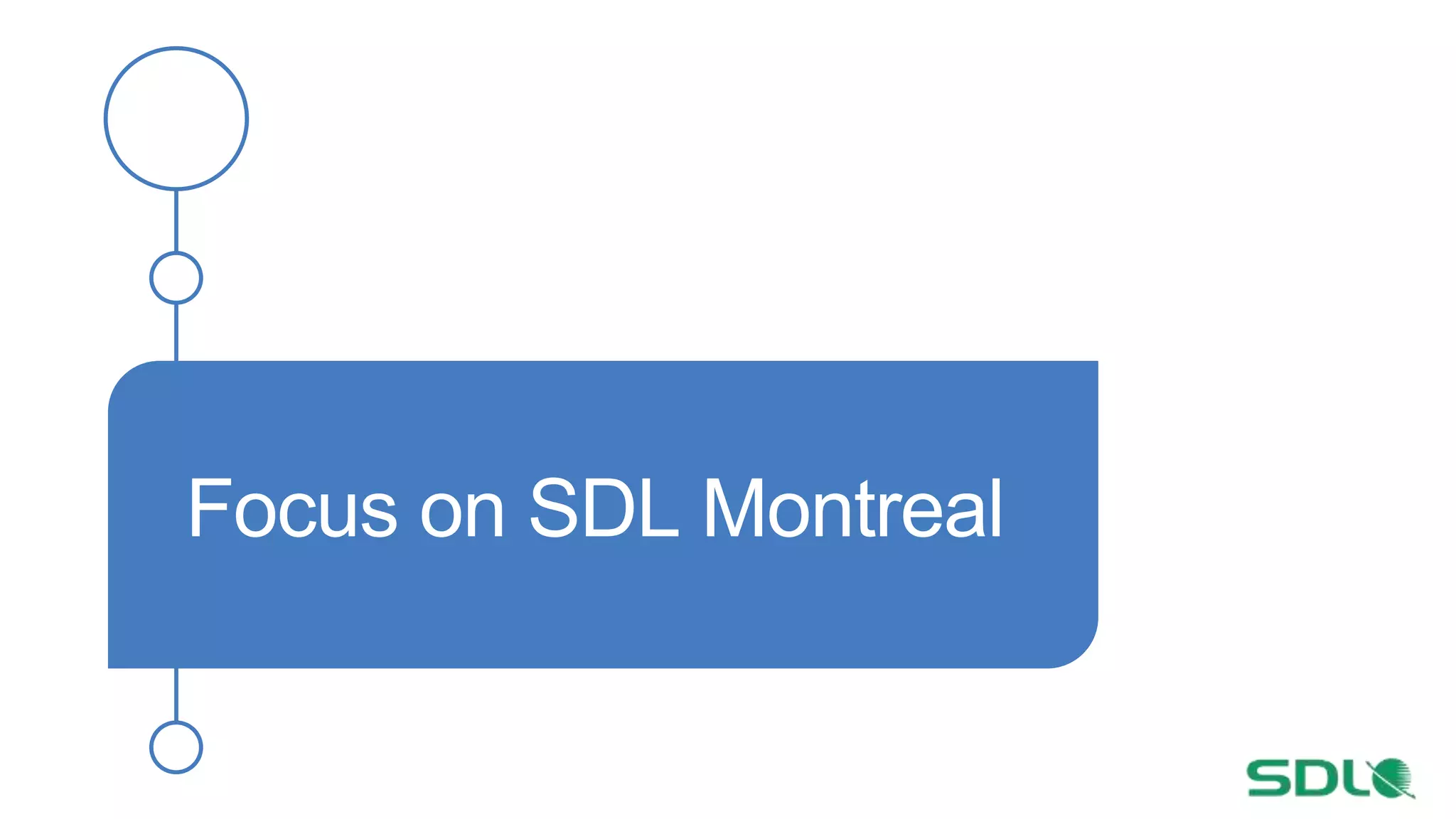 Focus on SDL Montreal
 