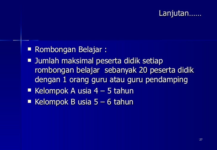 Pendidikan Usia Dini Pendidikan Usia Dini