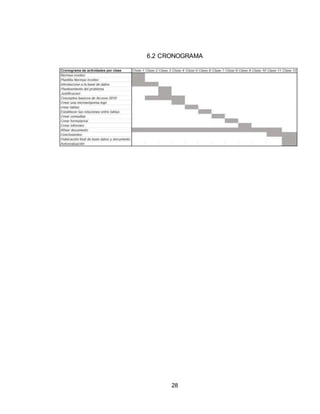 28
6.2 CRONOGRAMA
 