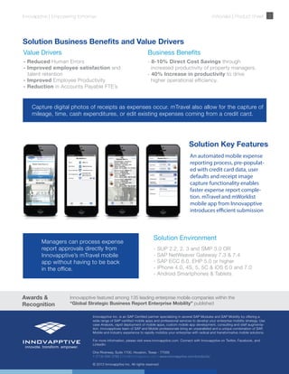 Innovapptive's Mobile Travel & Expenses Solution | PDF