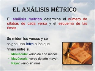 Metrico Ritmo Y Rima Métrica (2º eso) | PPT