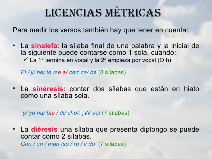 Métrica (2º eso)