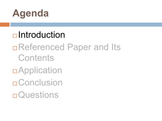 Agenda
 Introduction




 