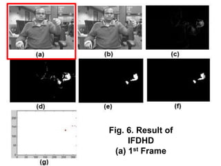 Fig. 6. Result of
IFDHD
(a) 1st Frame
 