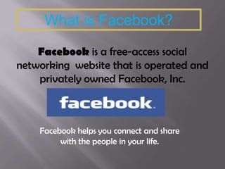 Facebook:   What do we really know?