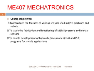 Mechatronics System for different function and controller design | PPT