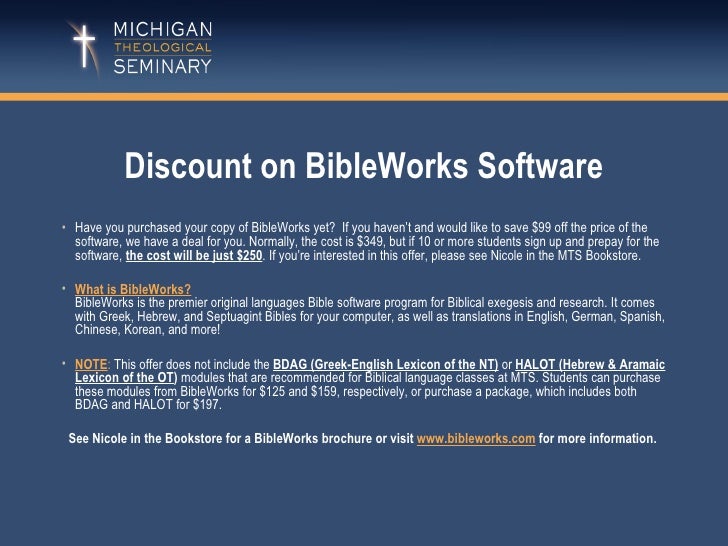 bibleworks 10 discount