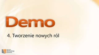 4. Tworzenie nowych ról
 
