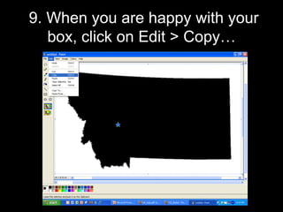 9. When you are happy with your box, click on Edit > Copy… 