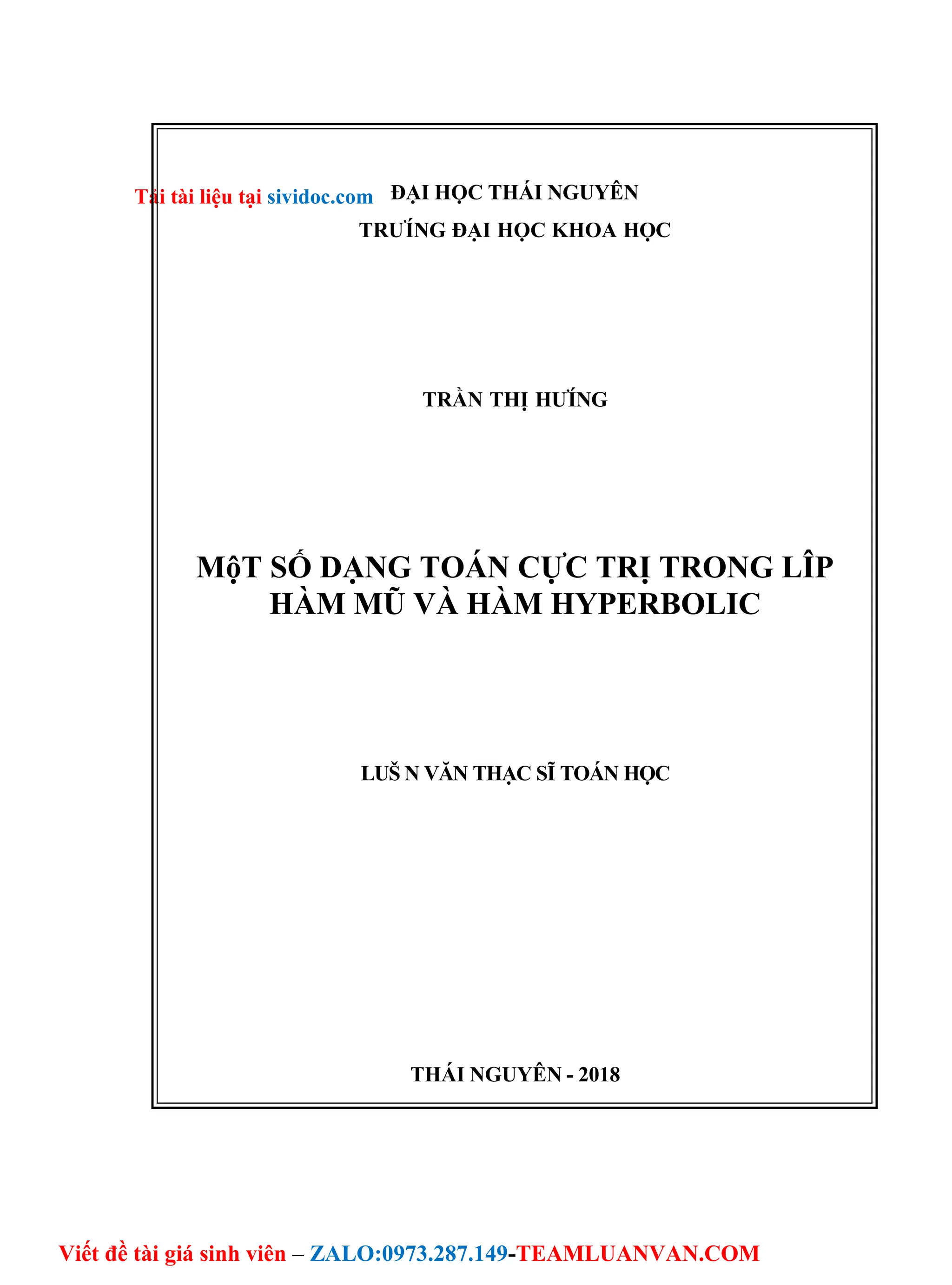 Một Số Dạng Toán Cực Trị Trong Lîp Hàm Mũ Và Hàm Hyperbolic.docx