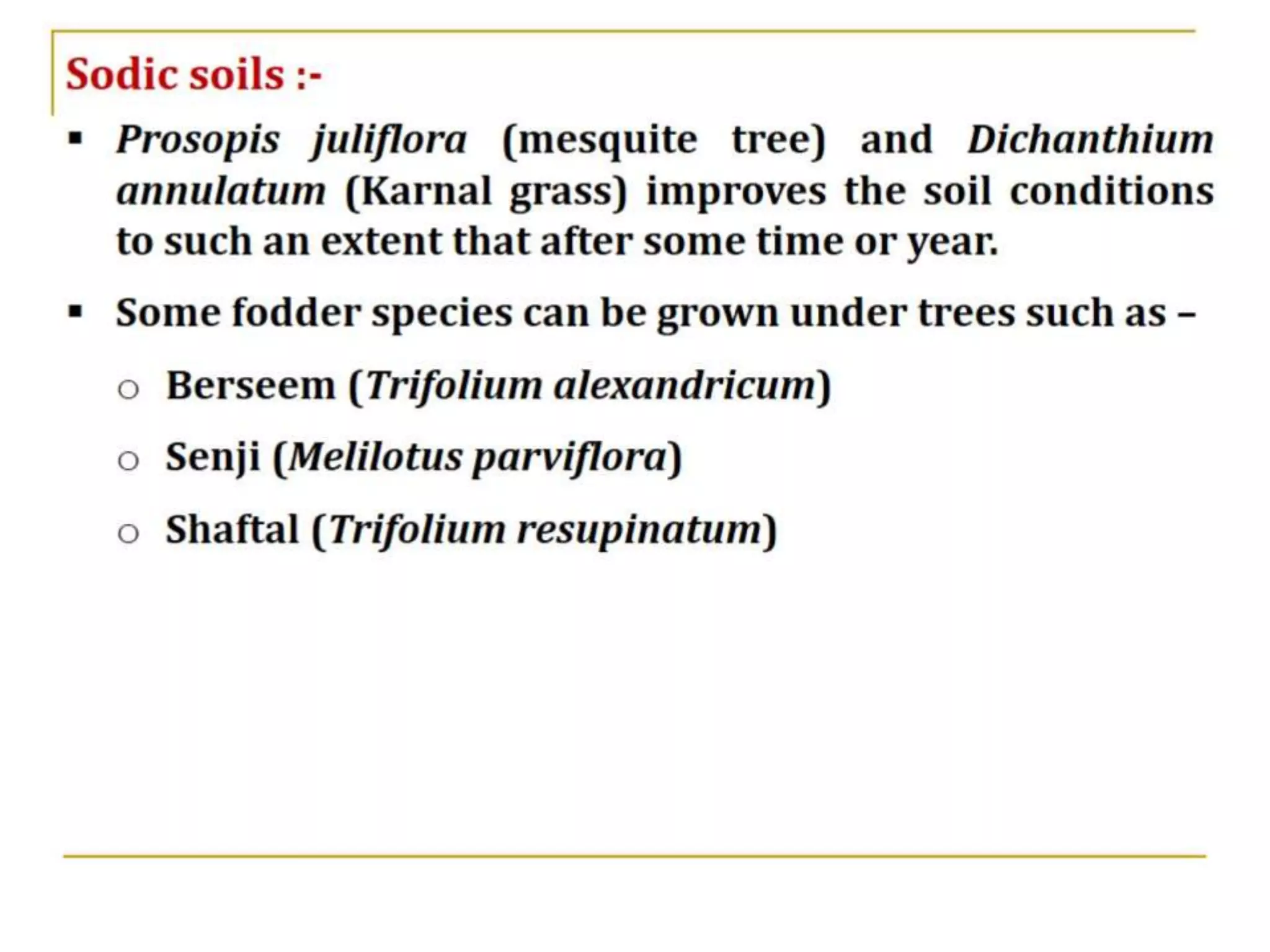 MTs for Problem Soils