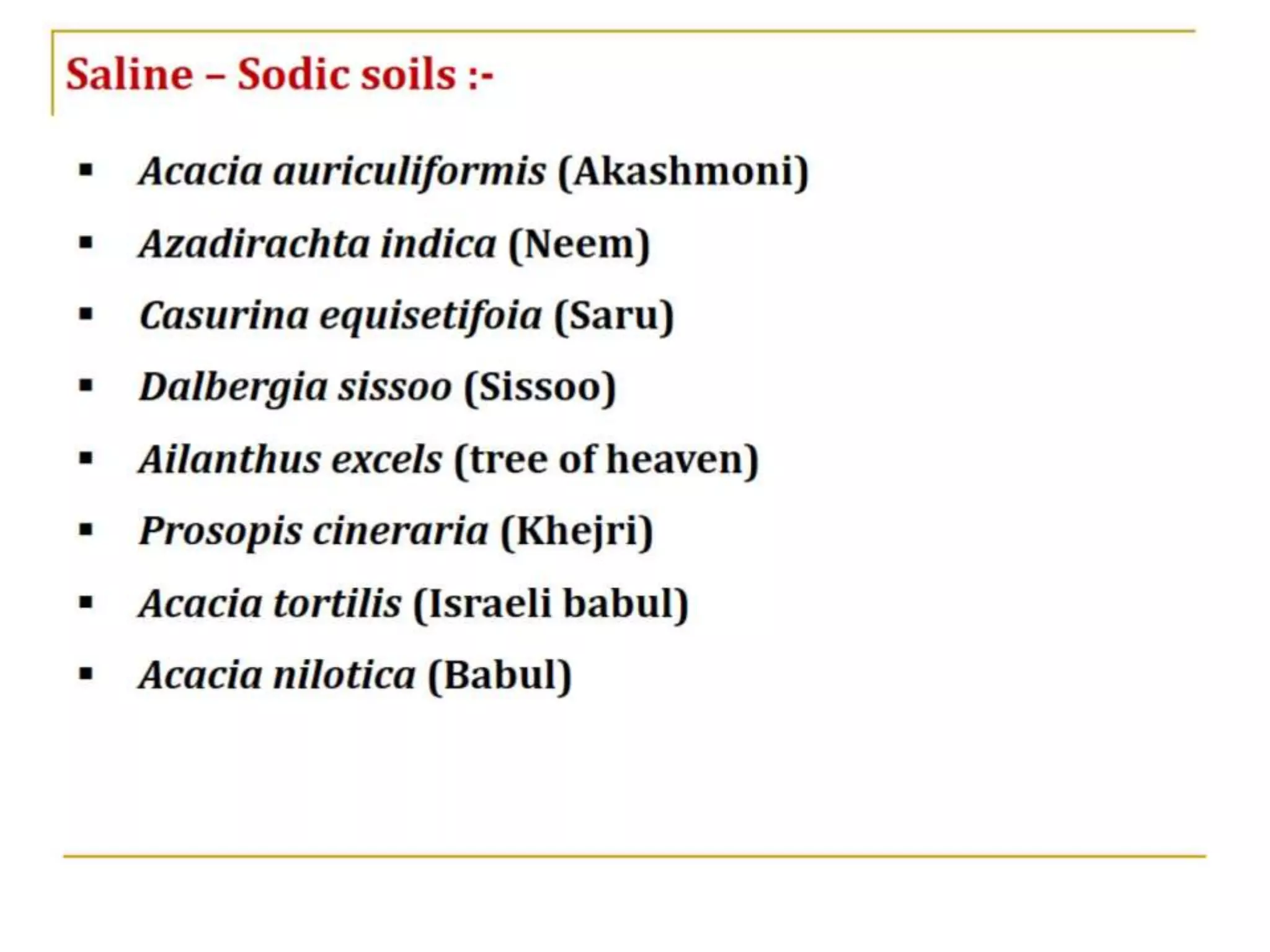 MTs for Problem Soils
