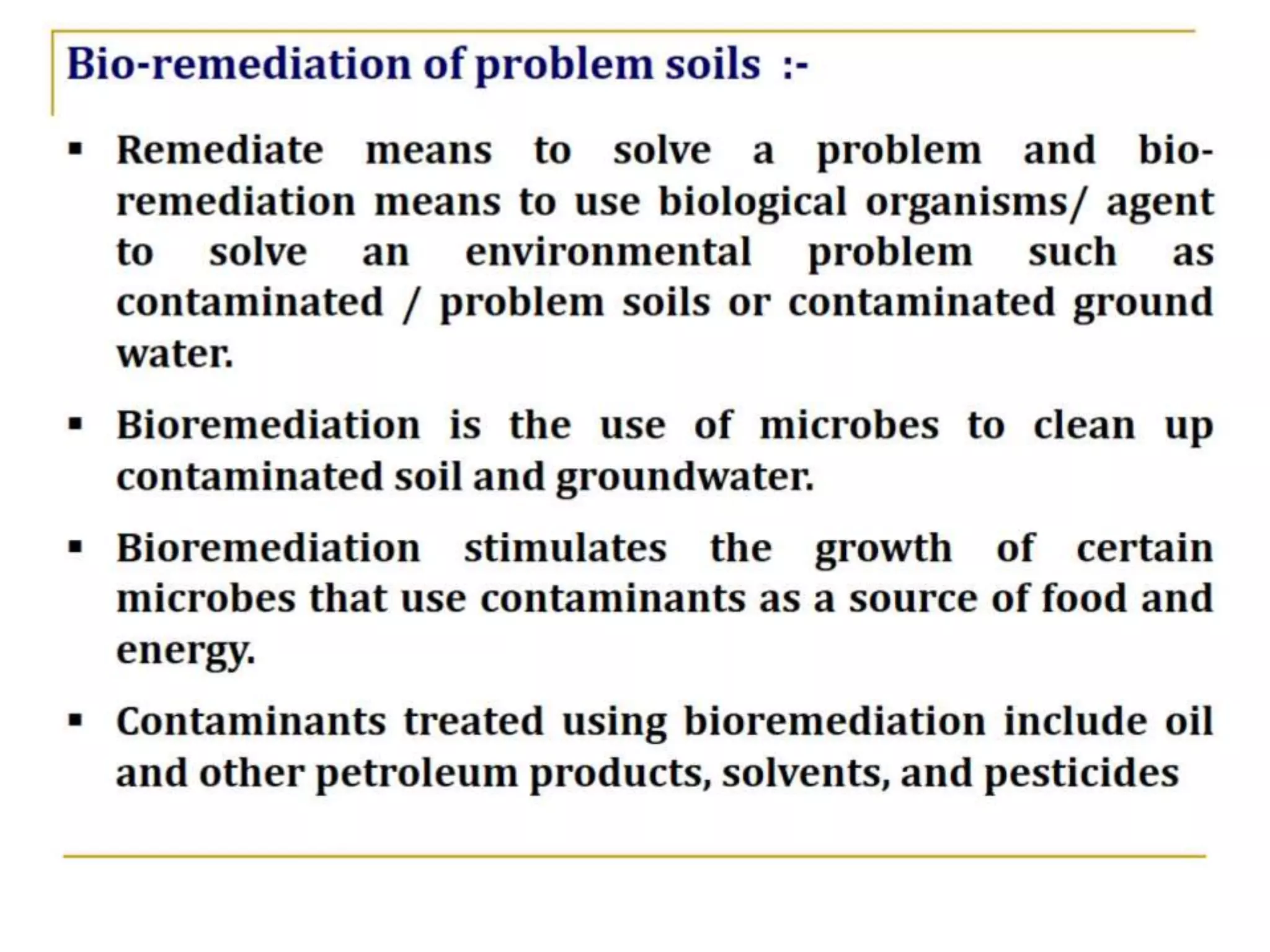 MTs for Problem Soils