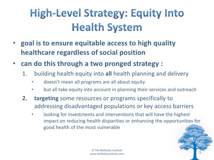 Health Equity Impact Assessment A Tool for Driving Equity Into Actio…