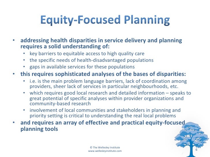 Health Equity Impact Assessment A Tool for Driving Equity Into Actio…
