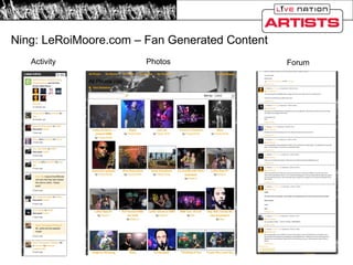 Ning: LeRoiMoore.com – Fan Generated Content Photos Forum Activity 