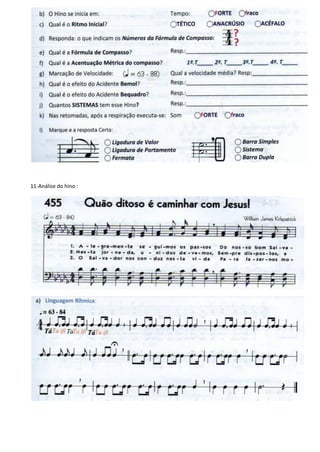 11-Análise do hino :
 