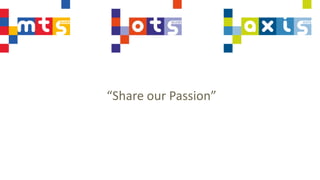 “Share our Passion”
 