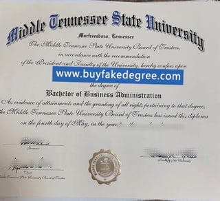 Why Cannot Buy Fake MTSU BBA degree.pdf