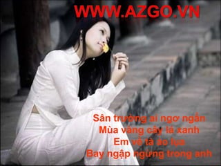 Ôi mái trường thân mến của tôi ơi ! Tôi trở lại, gặp tôi thời tuổi trẻ 