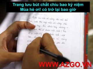 Hướng dương ở giữa bầu trờiTuổi thơ đẹp nhất là thời học sinh.