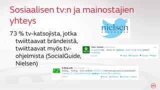 2nd Screen, sosiaalinen TV ja yleis?n sitouttaminen
