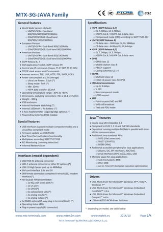 Mtx Device MTX M2M catalog 2015 IoT, Internet of Things | PDF