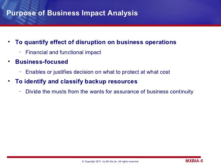 business impact analysis questionnaire