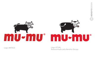 Logo ANTIGO   Logo ATUAL
              Redesenhado pela Bendito Design
 