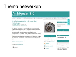 Thema netwerken 