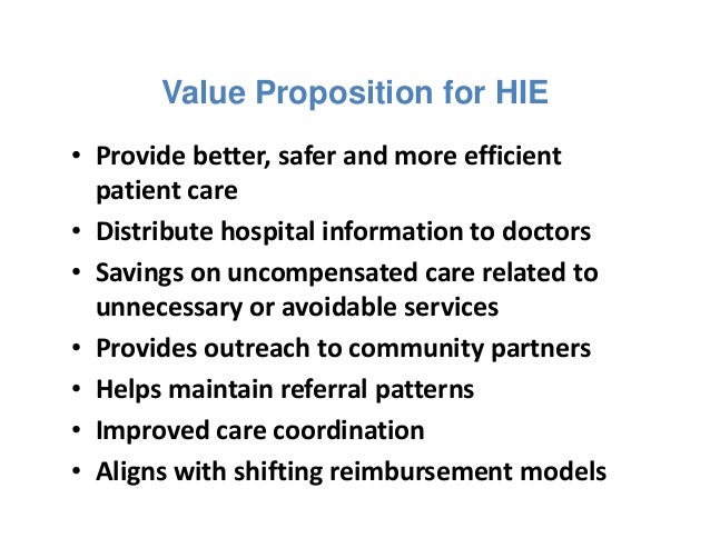 Health Information Exchange Health It Playbook