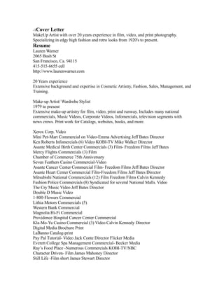 Mua Resume PDF - Mua Resume 1 320 