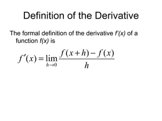 Formal Derivatives | PPT
