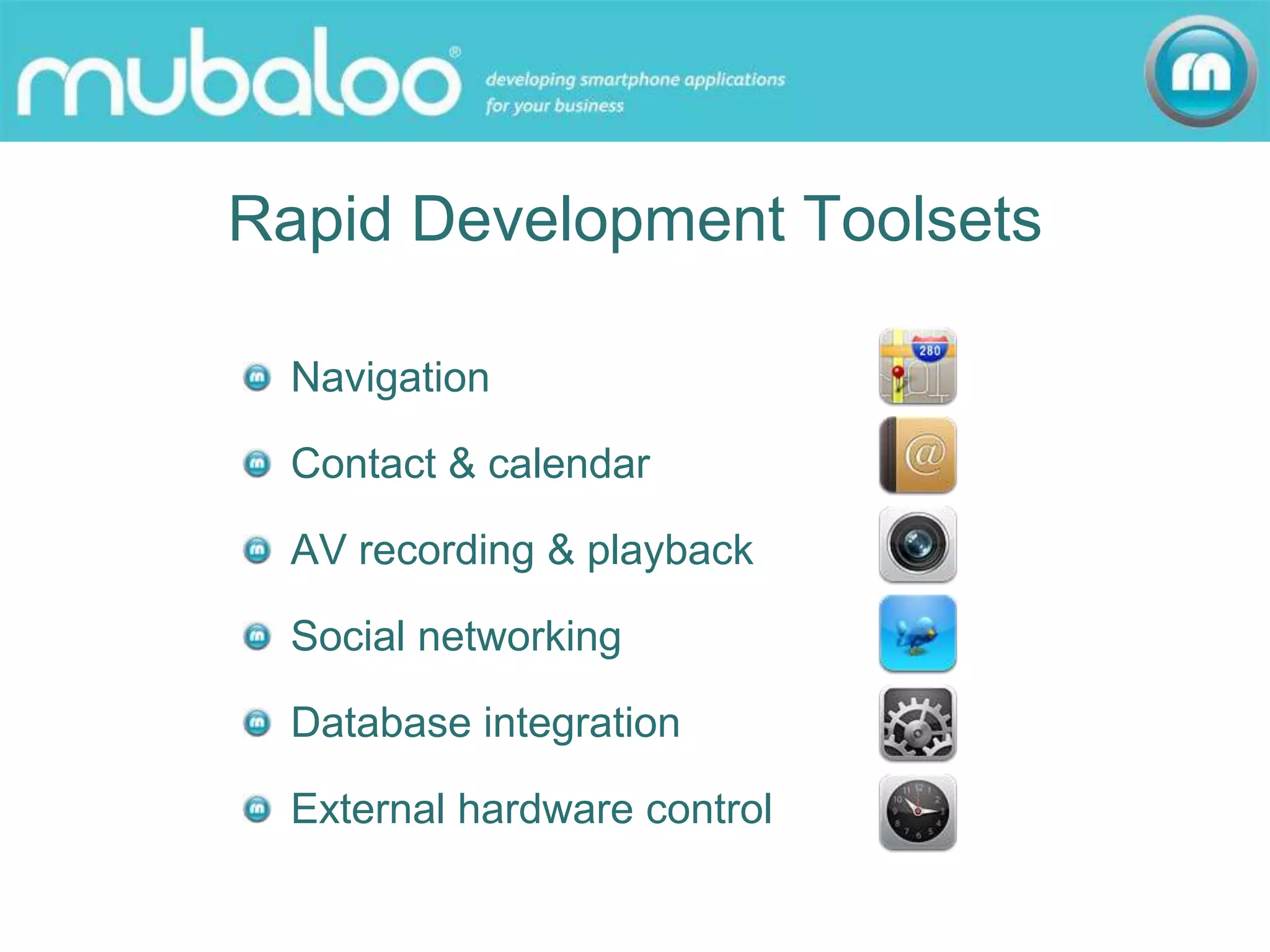 Mubaloo Credentials 1 June 09