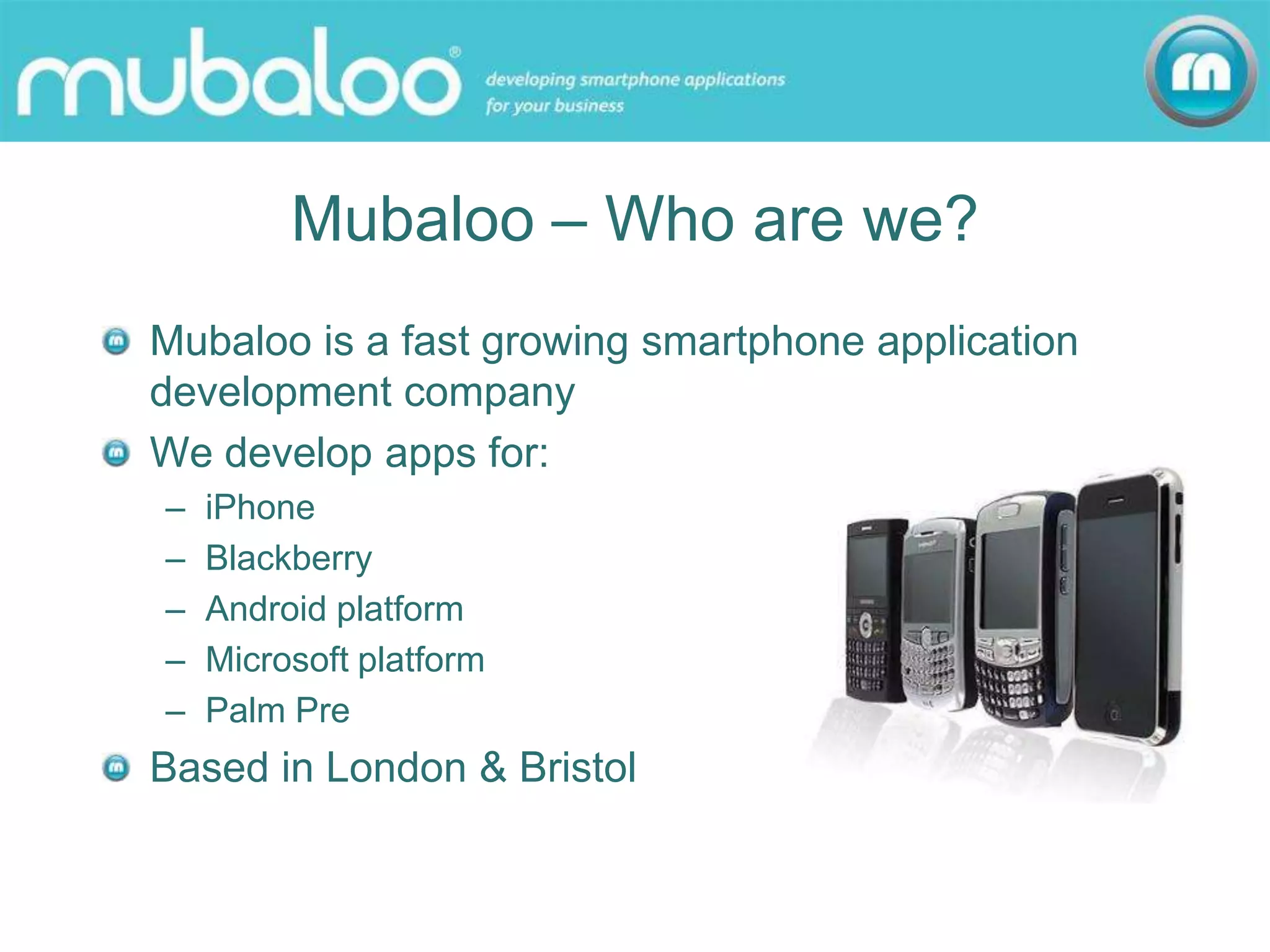 Mubaloo Credentials 1 June 09