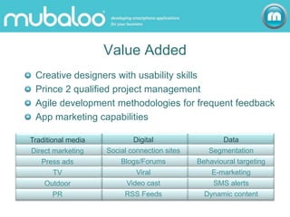 Mubaloo Credentials 1 June 09