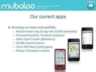 Mubaloo Credentials 1 June 09