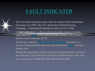 Fault Indicators Computer fault detection of transformer using GSM,,,,by YASASWINI.KAGITHALA | PPTX
