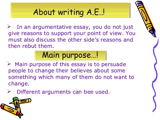 argumentative essay vs discursive essay