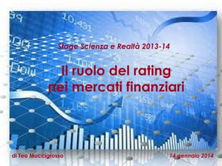 Stage Scienza e Realtà 2013-14

Il ruolo del rating
nei mercati finanziari

di Teo Muccigrosso

14 gennaio 2014

 