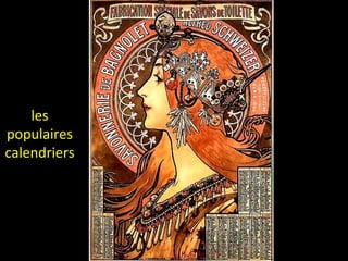 les
populaires
calendriers
 