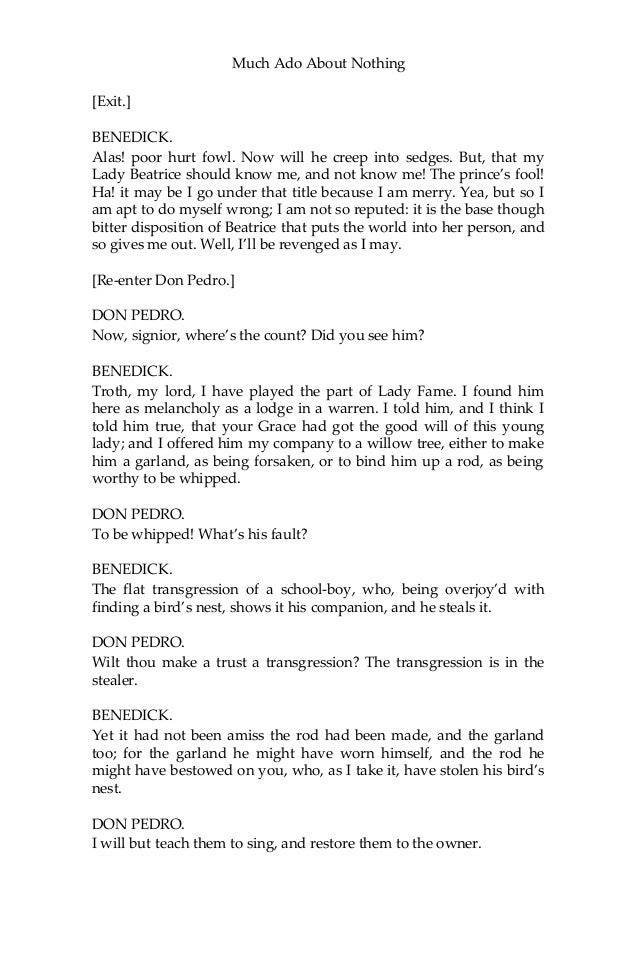 the unique features of william shakespeares much ado about nothing Much ado about nothing shakespeare homepage | much ado about nothing | entire play act i scene i before leonato's house enter leonato, hero, and beatrice, with a. the unique features of william shakespeares much ado about nothing Much ado about nothing shakespeare homepage | much ado about nothing | entire play act i scene i before leonato's house enter leonato, hero, and beatrice, with a.