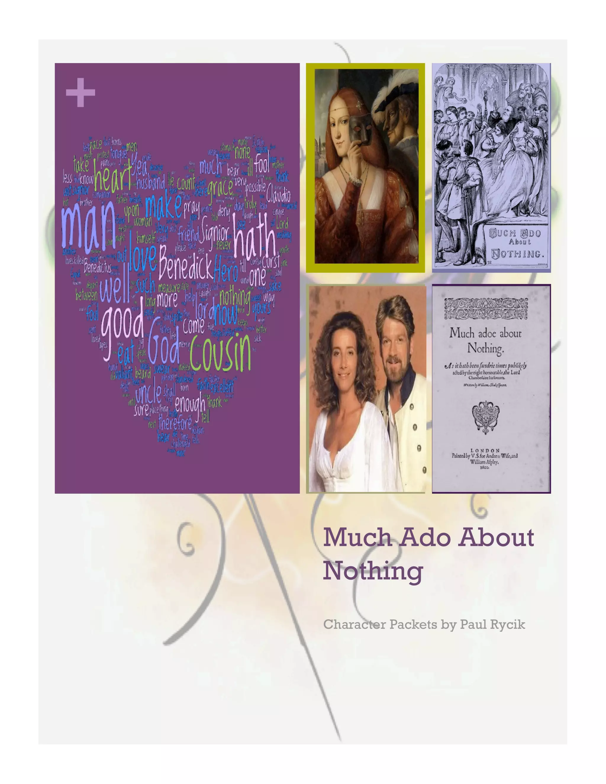 Much Ado About Nothing Character Packet