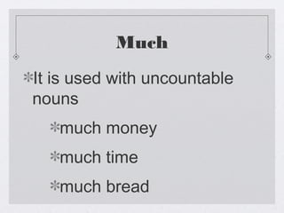 Much many enough | PPT
