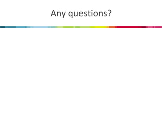 Any questions?  