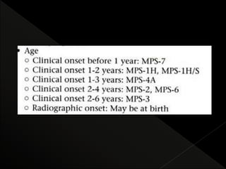 Mps Radiology radiological features of Mucopolysaccharidoses | PPTX