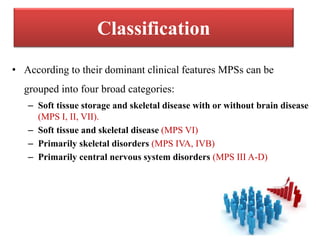 Mucopolysaccharidoses in children | PPTX