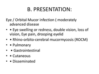 Mucormycosis management | PPT