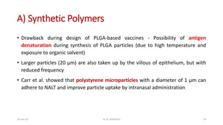 Dr. A. Sumathi - Mucosal Delivery of Vaccines | PPTX